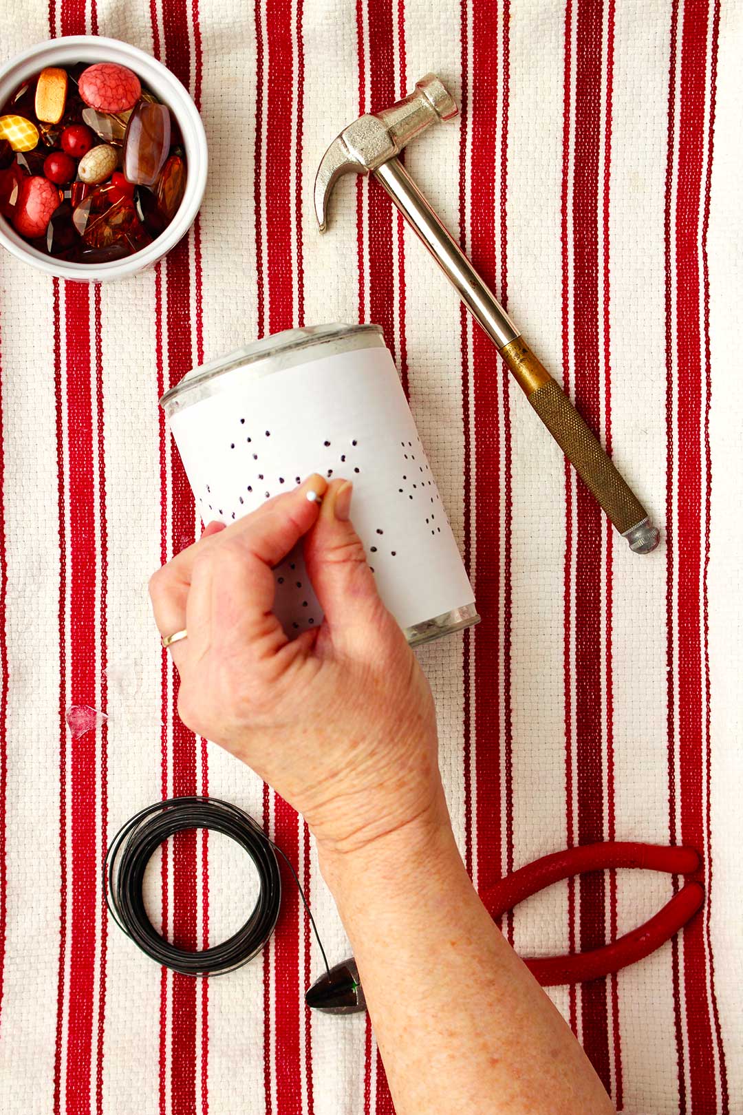 diy punched tin can lanterns | welcome to nana's